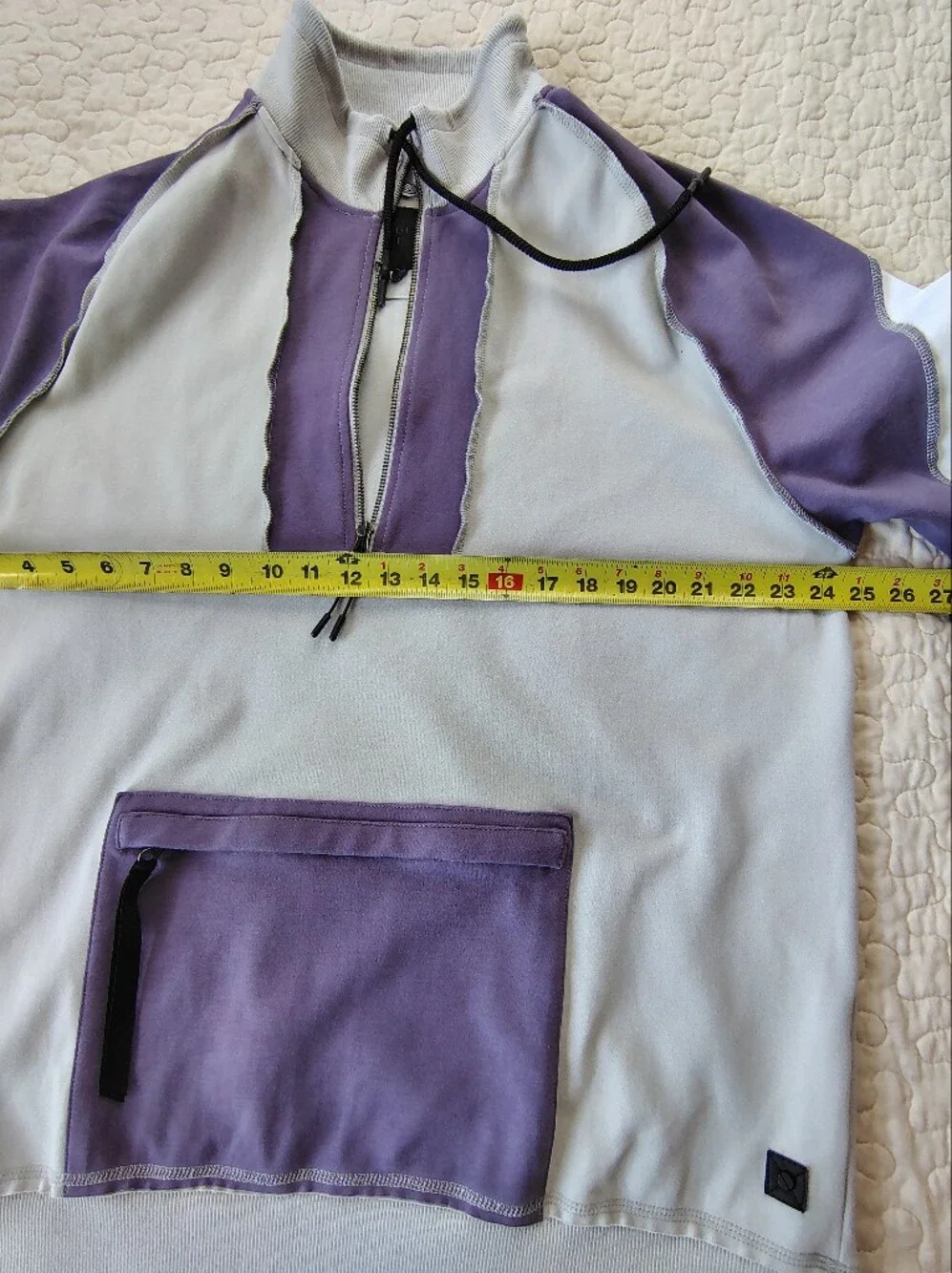 Madison Supply  Colorblock Matching Set- Purple & Gray.  Hoodie 2XL And Pants XL